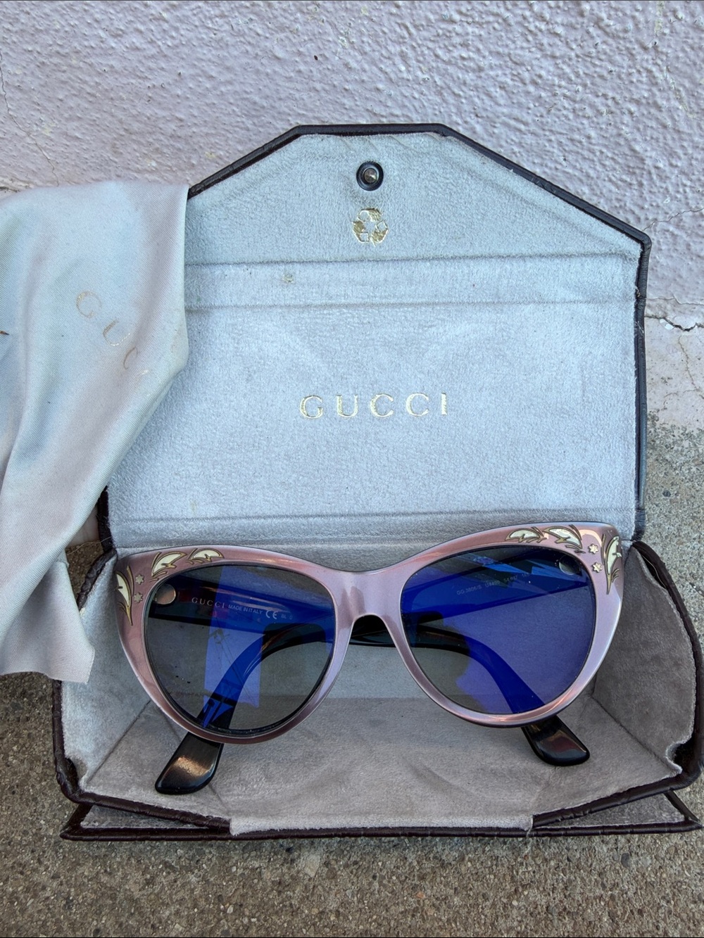 Gucci 3806/S U4499 54-17 145 Made in Italy SGKO8BDOUH eyglass frames with case